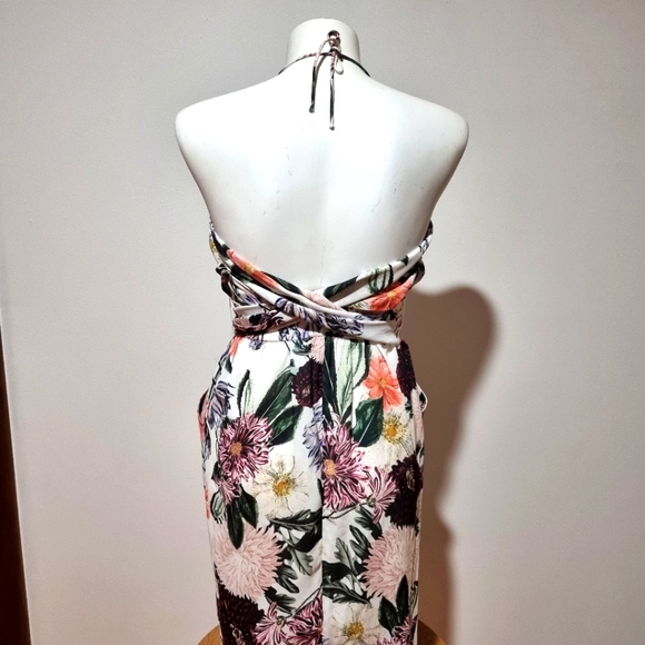 Sheike Size 6 White Floral Cocktail Party Dress - Picture 2 of 6